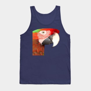 A Beautiful Bird Harlequin Macaw Portrait Vector Tank Top